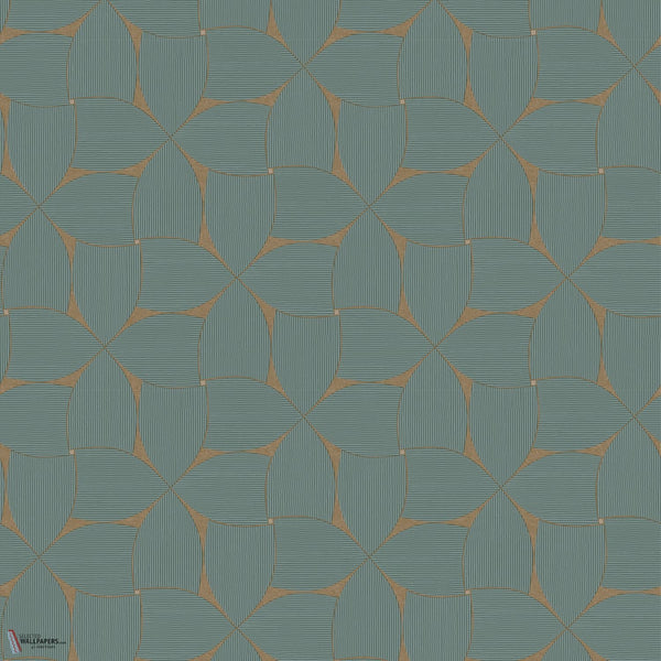Sienna wallpaper in Topaze by Casamance