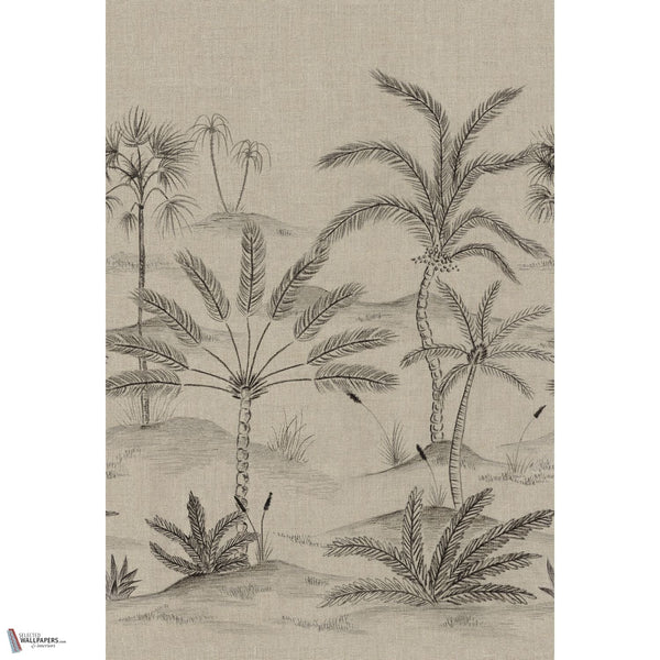 Skoura Tapete in Lin/Noir von Casamance