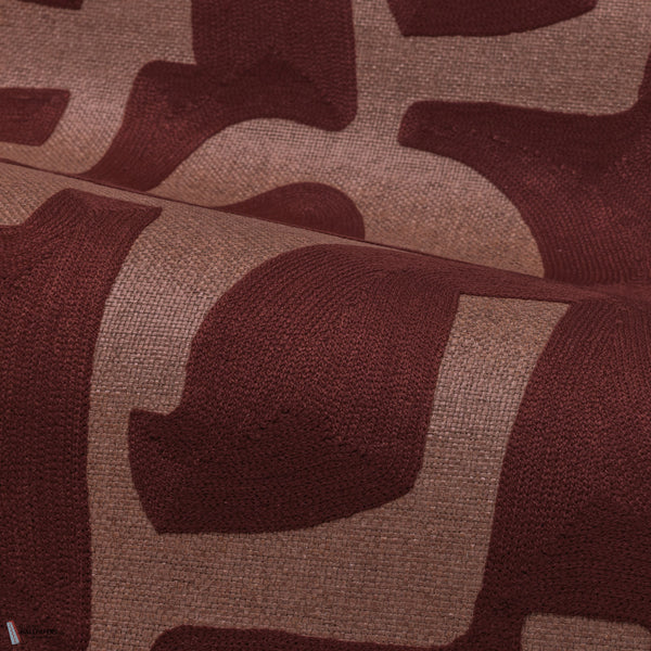 Sonate wallpaper in Rouge Sienne Brullee by Casamance