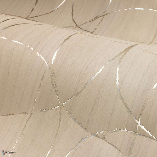 Splendeur wallpaper in Ivoire Or by Casamance