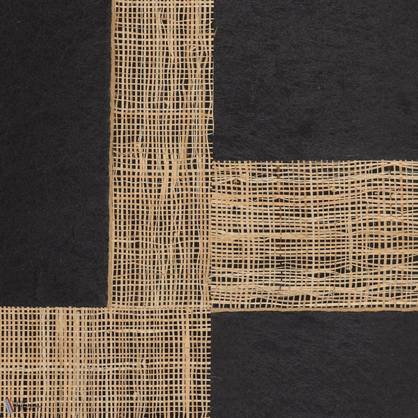 Takumi behang in Noir Naturel van Casamance