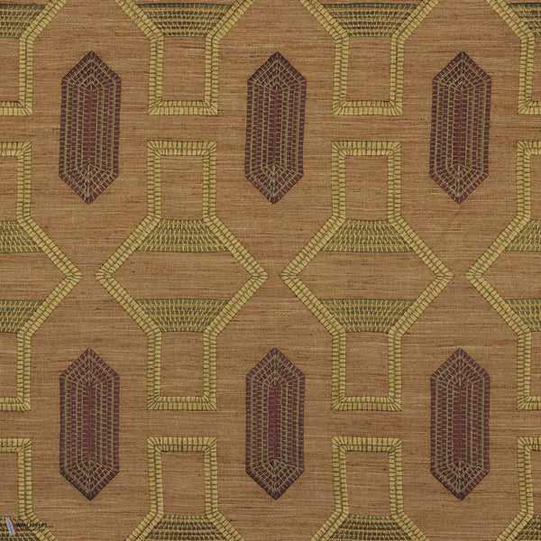 TALI wallpaper in Kaki / Lie De Vin van Casamance