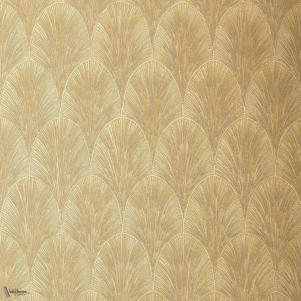 Tourmaline wallpaper in Blanc/Dore by Casamance