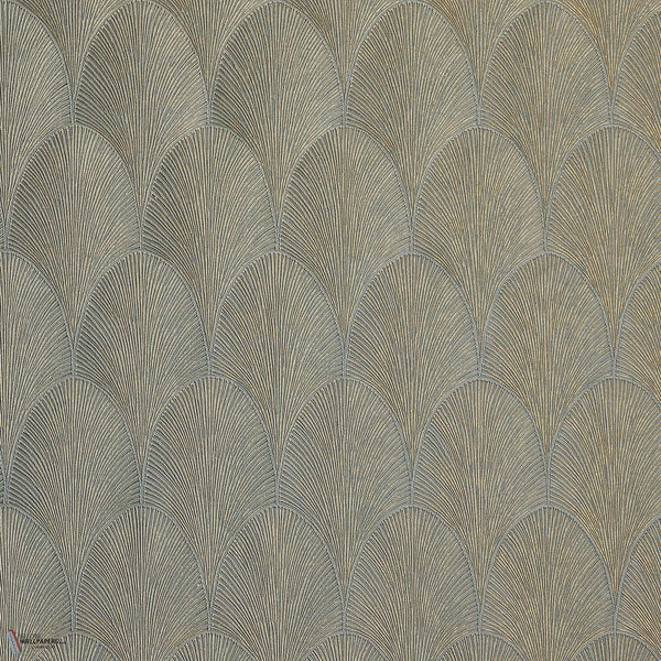 Tourmaline wallpaper in Vert de Gris by Casamance