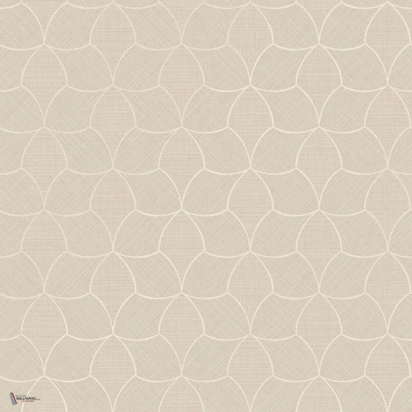 Tressana papier peint en Sable/Nacre de Casamance