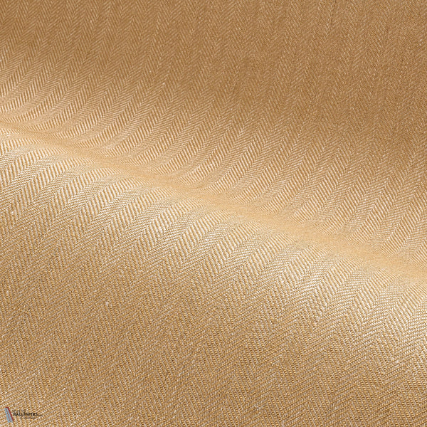 Velin wallpaper in Safran by Casamance