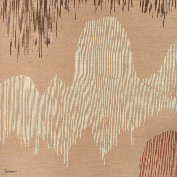 Cascadia behang in Blush van Kelly Wearstler