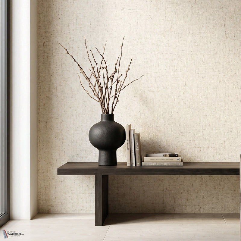 Chalky Ivory wallpaper in Chalky Ivory by Greenland — interior
