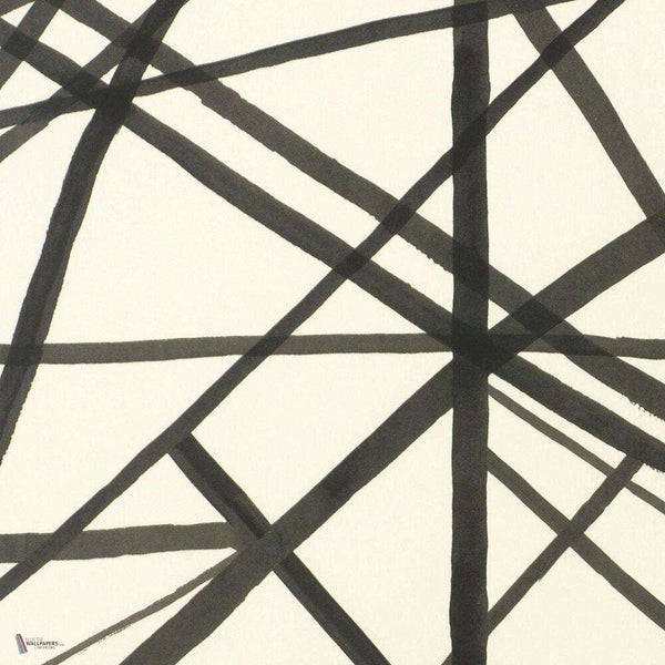 Channels behang in Ebony Ivory van Kelly Wearstler