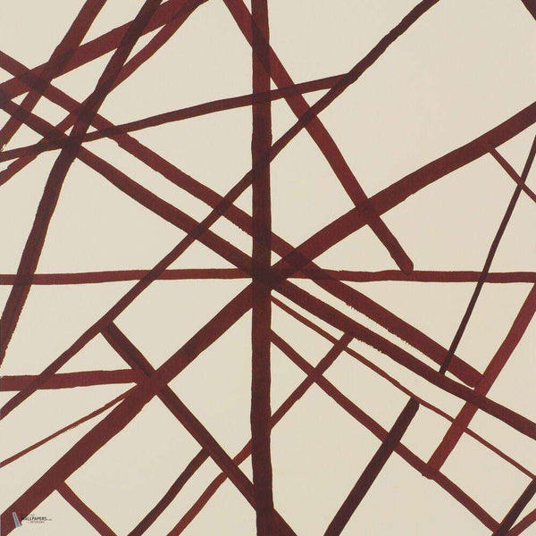 Channels behang in Plum Oat van Kelly Wearstler