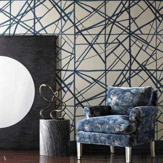 Channels papel pintado de Kelly Wearstler