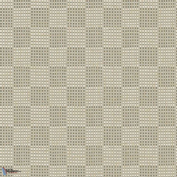 Chessboard behang in Armour Gray van Texam