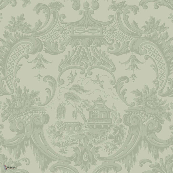 Chippendale China behang in Soft Olive van Cole & Son