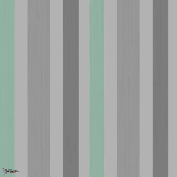 Chromatic Stripe behang in Plummet van Farrow & Ball