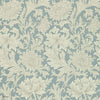 Chrysanthemum Toile wallpaper in Blue/Creme van Morris & Co