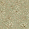 Chrysanthemum Toile wallpaper in Eggshel/Gold van Morris & Co