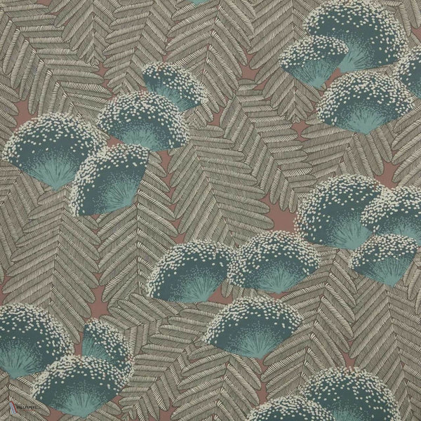Clarice behang in Cantaloupe van 1838 wallcoverings