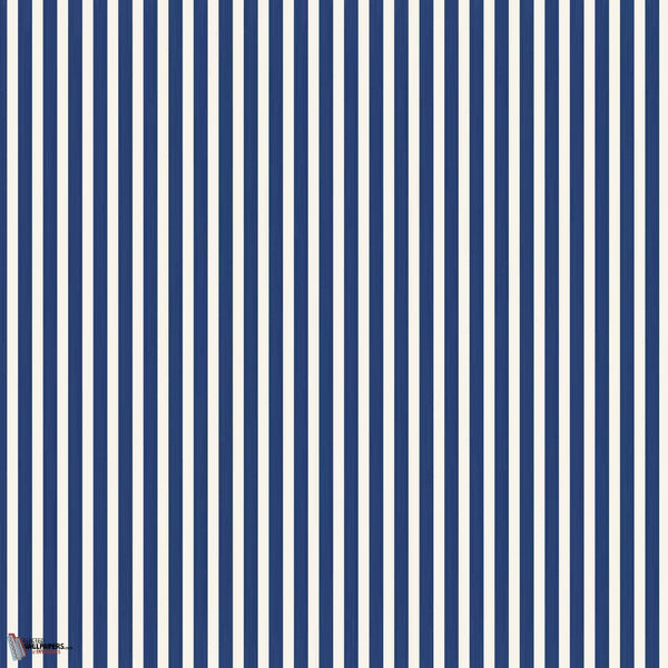 Closet Stripe behang in Blue van Farrow & Ball