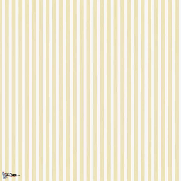 Closet Stripe behang in Dayroom Yellow van Farrow & Ball