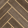 Bois Chevron wallpaper in Tabac Or by CMO Paris