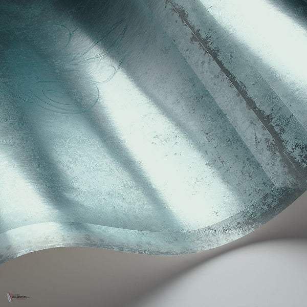 Albery behang in Seafoam on Foil van Cole & Son