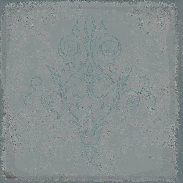 Albery behang in Seafoam on Foil van Cole & Son
