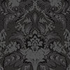 Aldwych behang in Glitter Silver on Black van Cole & Son