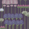 Allium behang in Mulberry & Heather on Violet van Cole & Son