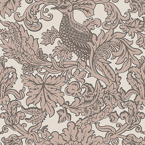 Balabina behang in Metallic Gilver on Linen van Cole & Son