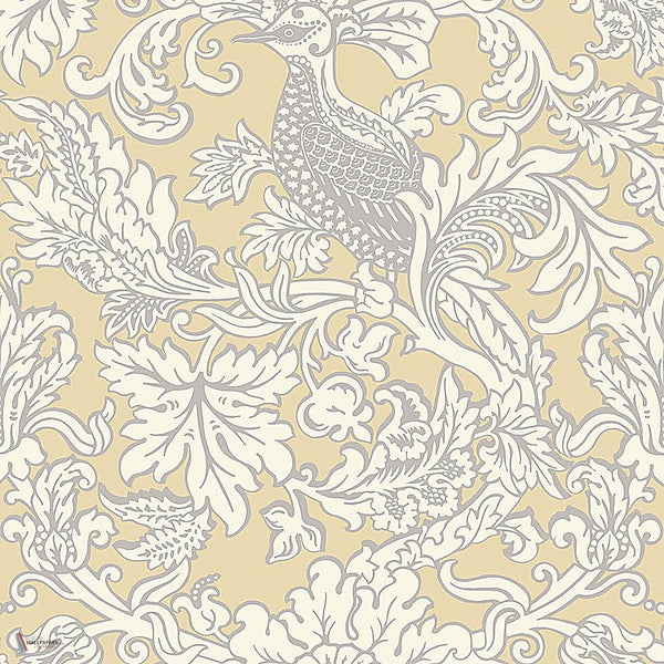 Balabina behang in White on Yellow van Cole & Son