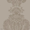 Baudelaire behang in Metallic Gilver on Dark Taupe van Cole & Son