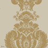 Baudelaire behang in Metallic Gold on Taupe van Cole & Son