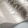 Baudelaire behang in Metallic Silver on Grey van Cole & Son
