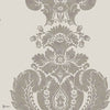 Baudelaire behang in Metallic Silver on Grey van Cole & Son