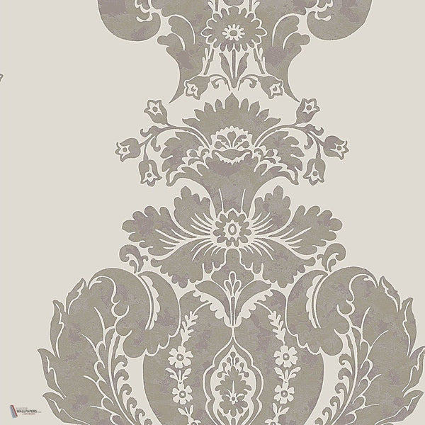 Baudelaire behang in Metallic Silver on Grey van Cole & Son