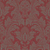 Blake behang in Metallic Pewter on Red van Cole & Son