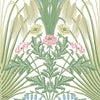 Bluebell behang in Leaf Green & Cerulean Sky on Chalk van Cole & Son