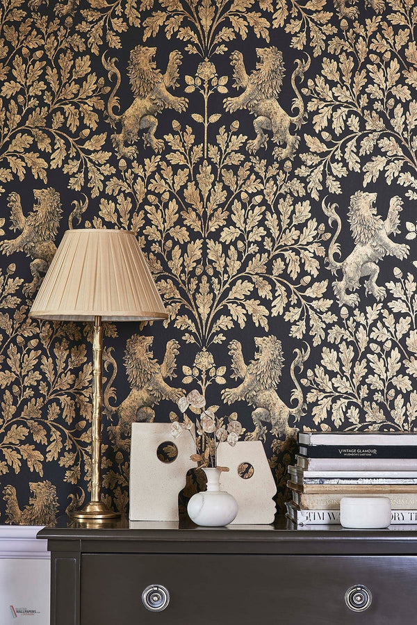 Boscobel Oak behang Cole & Son — interieur