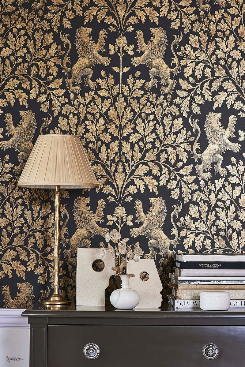 Boscobel Oak wallpaper Cole & Son — interior