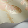 Butterflies & Dragonflies behang in Alabaster & Metallic Gold on Eau Du Nil van Cole & Son