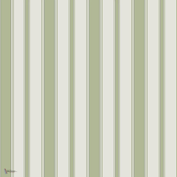 Cambridge Stripe behang in Olive Green van Cole & Son