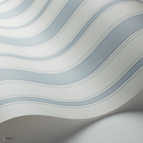 Cambridge Stripe behang in Powder Blue van Cole & Son