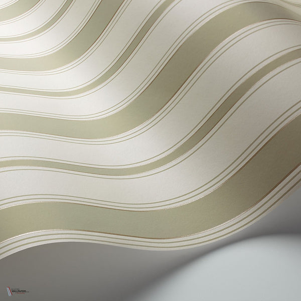 Cambridge Stripe behang in Soft Olive van Cole & Son