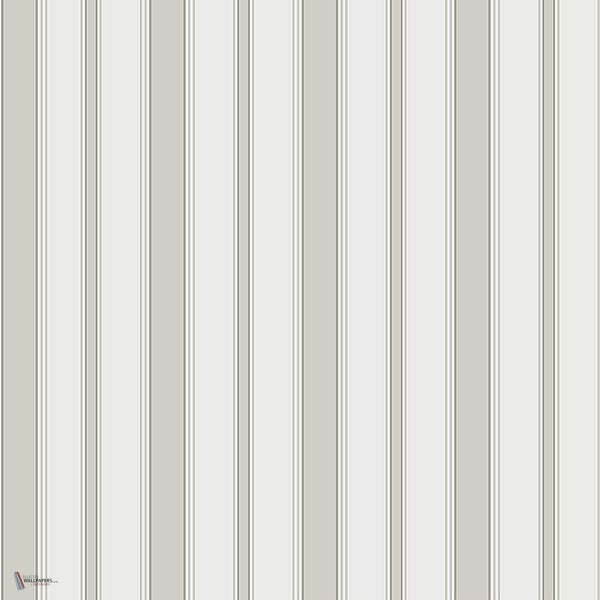 Cambridge Stripe behang in Stone & White van Cole & Son