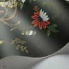 Camellia behang in Chalk & Red on Soot van Cole & Son
