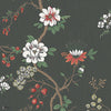 Camellia behang in Chalk & Red on Soot van Cole & Son