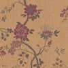 Camellia behang in Crimson on Metallic Gold van Cole & Son
