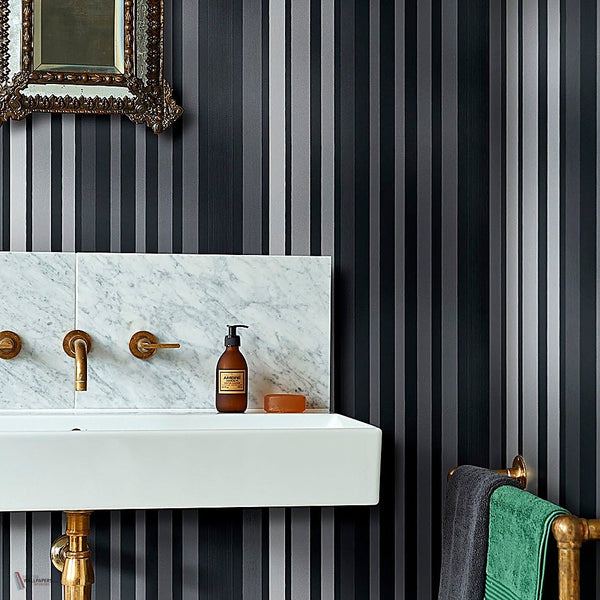 Carousel Stripe behang van Cole & Son — interieur