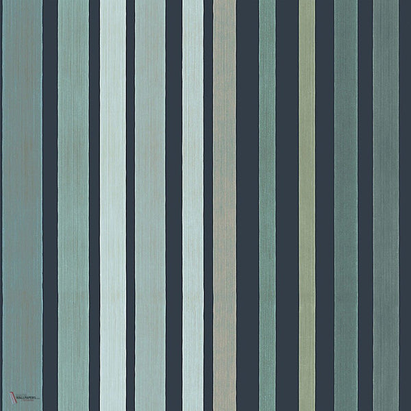 Carousel Stripe behang in Frosty Green van Cole & Son