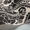 Chatterton Tapete in Black on White von Cole & Son